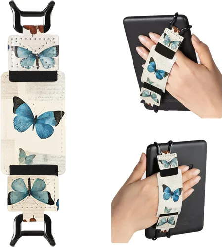 Miniatura 33 de CoBak Correa de Mano Segura para Kindle y Tabletas - Soporte de Dedo Versátil y Ligero para Kindle/Kobo/Voyaga/Lenovo/Sony E-Book Tablet de 6-7.5