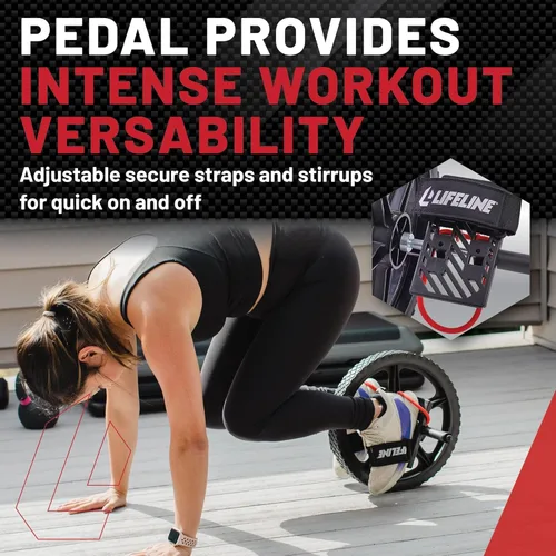 Miniatura 5 de Lifeline Rueda eléctrica para fitness funcional de cuerpo completo - Fortalece los abdominales, el núcleo, la parte inferior y la parte superior