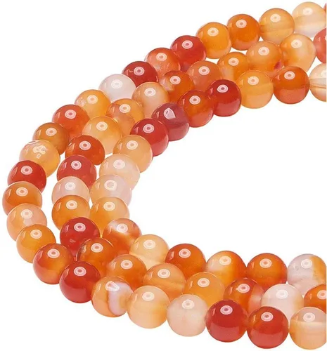 Miniatura 13 de Cuentas redondas naturales semipreciosas de piedra suelta para hacer joyas, brazaletes, collares Cuarzo rosa