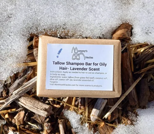 Miniatura 2 de Barra de champú para cabello graso, aroma a lavanda