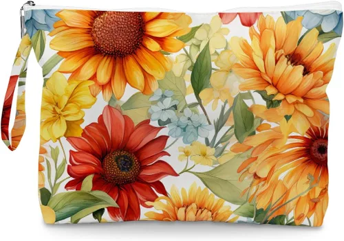 Miniatura 18 de Fokongna Bolsa húmeda de corazón de amor, bolsa de maquillaje de viaje, impermeable, gran capacidad para mujeres, niñas, mamá, hermana, amigos