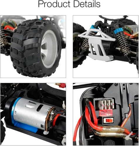 Miniatura 6 de GoolRC WLtoys A979-B RC Car 2.4G 1/18 escala 4WD 70KM/h eléctrico de alta velocidad RTR Monster Truck
