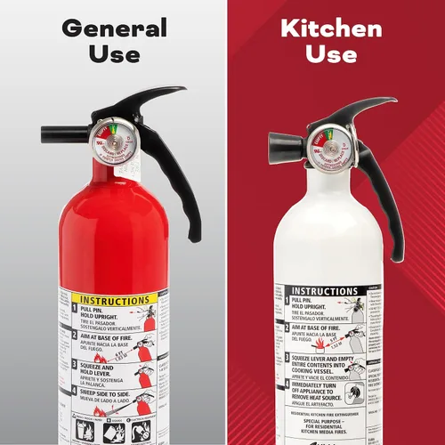Miniatura 6 de Kidde Extintor de incendios para uso doméstico y de oficina y cocina, extintores de incendios para uso doméstico y oficina, paquete de 2: un