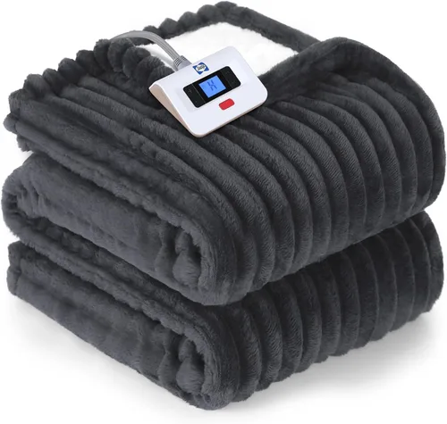 Miniatura 11 de Sealy - Manta eléctrica térmica con funda, manta térmica de 50 x 60 pulgadas, 6 niveles de calor y protección contra sobrecalentamiento con apagado