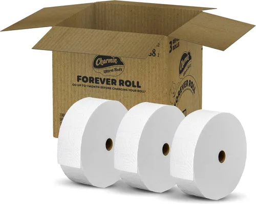 Miniatura 12 de Charmin Papel higiénico ultra suave, 3 rollos de repuesto Forever Rolls, 2 capas de papel de baño, 3 rollos