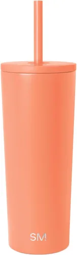Miniatura 53 de Simple Modern- Vaso con aislamiento, c/tapa y pajilla Taza de viaje Botella de agua de ac. inox. reutilizable Unisex Colecc. Classic 24 oz