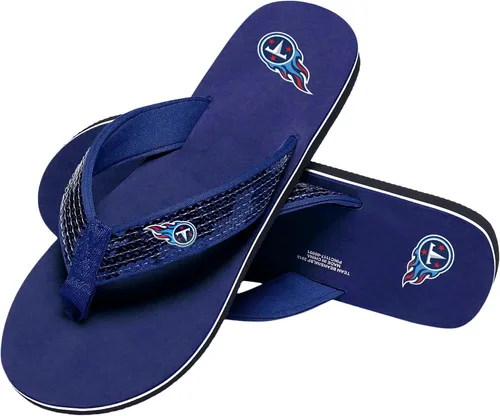 Miniatura 31 de FOCO Womens NFL Team Logo Sequin Strap Sandals Flip Flops