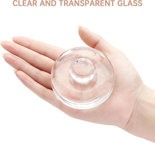 Miniatura 3 de 2Pcs Fermentation Glass Weights for Wide Mouth Jars - Pickle Bottles with Sealing Lids for Efficient Fermenting - Durable, Transparent Fermenting