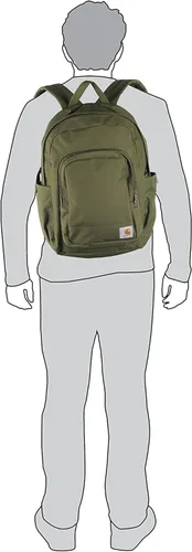 Miniatura 5 de Carhartt Essentials - Mochila con funda para laptop de 17 pulgadas para viajes, trabajo y escuela, Negro, talla única , Essentials - Mochila