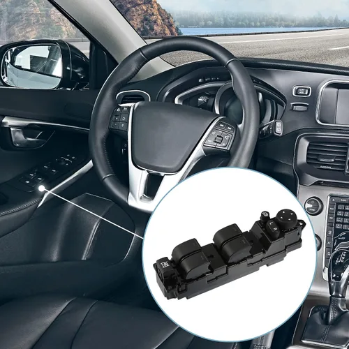 Miniatura 8 de X AUTOHAUX Interruptor de ventana de puerta principal delantera izquierda Interruptor elevalunas para Mazda 6 1.8 2.0 2 GS1E-66350A GS1E-66350