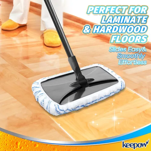 Miniatura 7 de KEEPOW Almohadillas reutilizables para trapeador compatibles con mopa de microfibra O Cedar Hardwood Floor'N More, cabezales de repuesto para uso