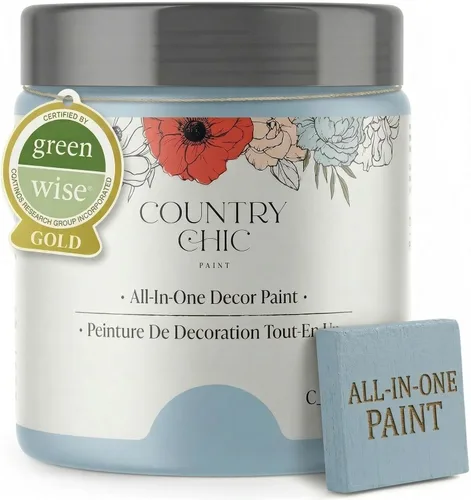 Miniatura 119 de Country Chic Pintura todo en uno estilo tiza para muebles, gabinetes, decoración del hogar, ecológica, acabado mate, imprimación incorporada y capa