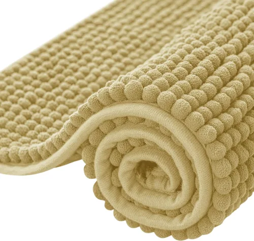 Miniatura 17 de Subrtex - Alfombras de baño de chenilla, tapete de baño de felpa corta y suave, tapete de ducha absorbente de agua, tapete de baño para la ducha