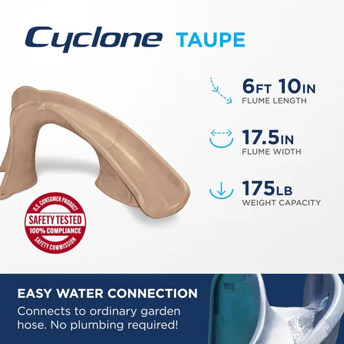 Miniatura 4 de S.R. Smith Cyclone tobogán para piscina de curva derecha, Curva derecha, Arena