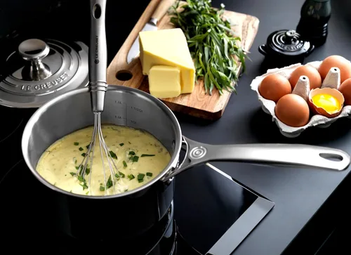 Miniatura 7 de Le Creuset Cacerola de acero inoxidable de tres capas de 2 cuartos de galón