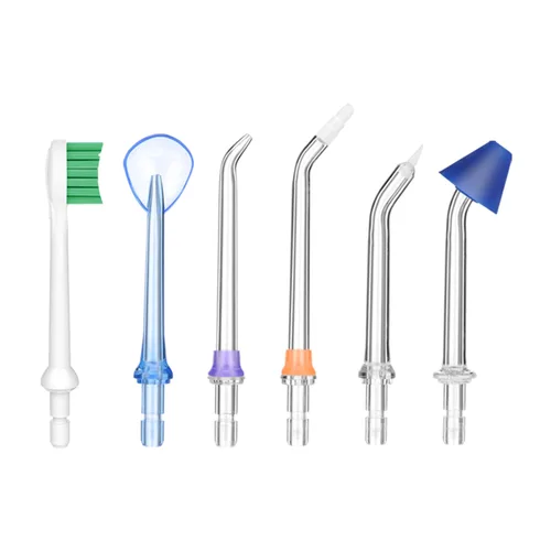 Miniatura 6 de Puntas de repuesto negras para irrigador dental Puur Smile - 6 puntas de irrigador dental de agua Punta de chorro de irrigador oral Cuidado