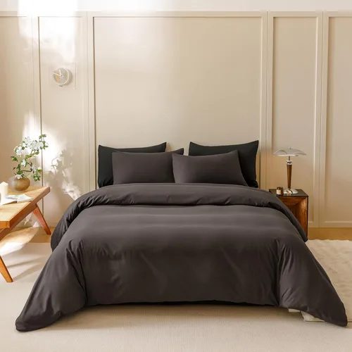 Miniatura 269 de CLOTHKNOW - Juego de edredón verde militar tamaño completo de 3 piezas, juego de ropa de cama verde oscuro, edredón suave con 2 fundas de almohada