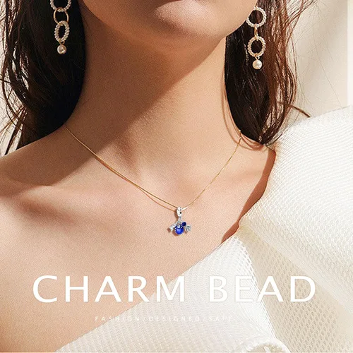 Miniatura 2 de Abalorios de plata de ley 925 para pulseras y collares, pulseras solares con dije de estrella de mar y estrella, conchas de estrella de mar
