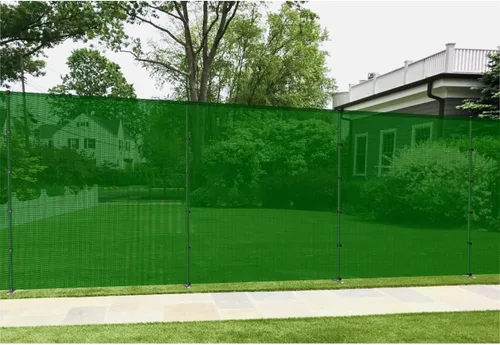 Miniatura 7 de E&K Valla de advertencia de malla para patio trasero y piscina, valla de advertencia para jardín, valla de pollo y perro, temporal, extraíble