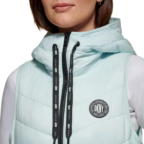 Miniatura 4 de DKNY Womens Logo Drawstring Puffer Vest