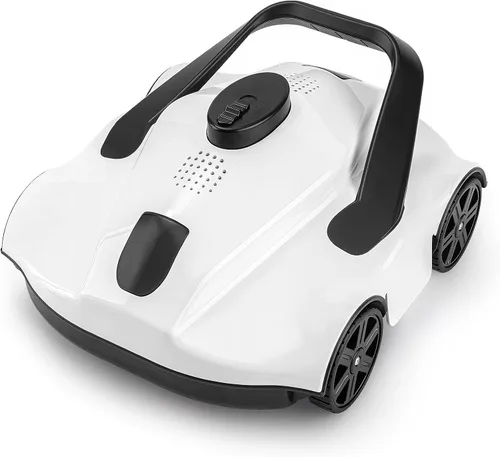 Limpiador robótico portátil inalámbrico para piscinas, 130 minutos de tiempo de funcionamiento, estacionamiento automático, aspiradora automática