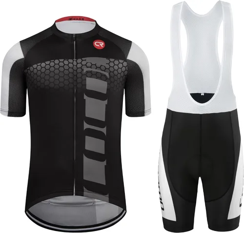 Miniatura 88 de Coconut Ropamo CR - Conjunto de camiseta de ciclismo para hombre, con cremallera y bolsillo con pantalones cortos con acolchado 4D