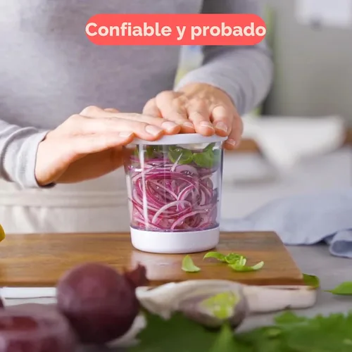 Miniatura 8 de Fullstar - Espiralizador y cortador de verduras con cuchillas de acero inoxidable afiladas, espiralizador para fideos de verduras, espiralizador