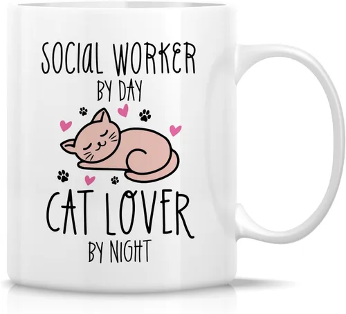 Miniatura 22 de Retreez - Taza Graciosa Show Me Your Kitties Amantes de Gatos, 325 ml, Tazas de Café de Cerámica, Divertidas, Sarcasmo, Sarcasticas, Regalos