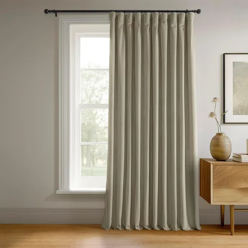 Miniatura 56 de HPD Half Price Drapes Cortinas Opacas Térmicas de Terciopelo Signature para Sala de Estar de 63 Pulgadas de Largo (1 Panel) con Bolsillo para Barra