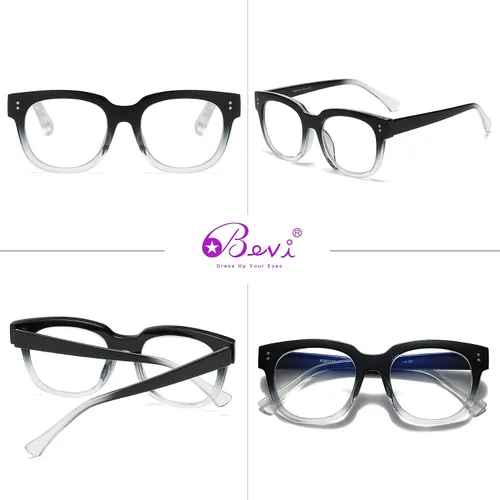 Miniatura 4 de Bevi Lentes de bloqueo de luz azul, elegantes anteojos de lectura para hombres y mujeres Gris (Gradient Grey)