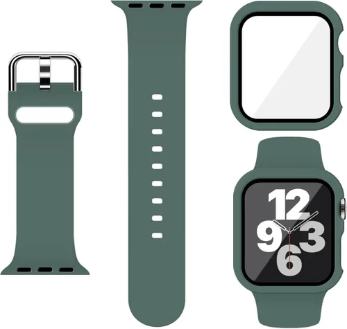 Miniatura 18 de Correa Deportiva de Silicona y Estuche con Protector de Pantalla para Apple Watch Series 11, Series 10, Series 9, Series 8, Series 7, Series 6 SE