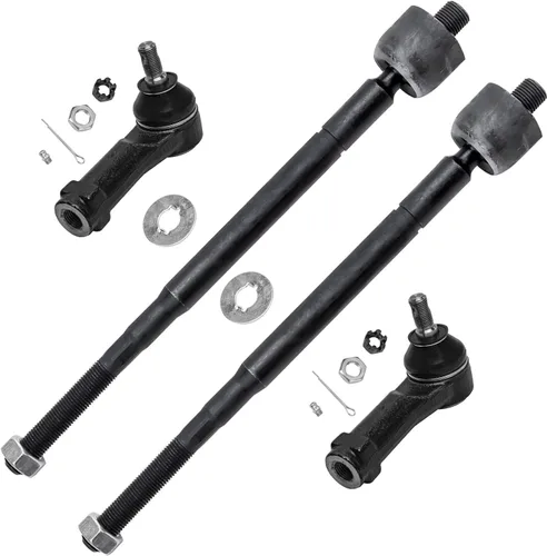 Miniatura 47 de Detroit Axle - 4 barras de acoplamiento delanteras para Kia Forte Koup 14-17, 14-18 Forte Forte5, 4 extremos de barra de acoplamiento exteriores e