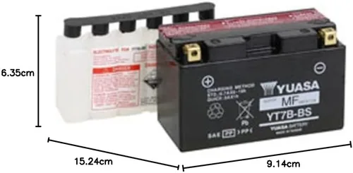 Miniatura 4 de Yuasa batería YUAM62T7B YT7B-BS , Batería, std