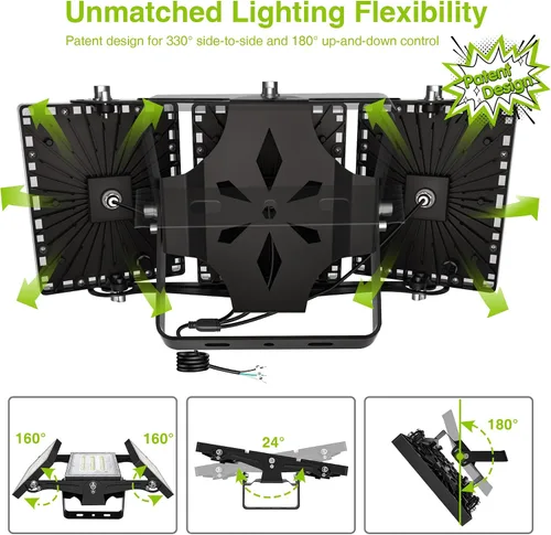 Miniatura 4 de STASUN - Luz de inundación LED para exteriores, 150 W, 15000 lúmenes, 6000 K, luz blanca IP66, impermeable, luz de estacionamiento comercial, 3