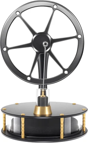 HZZ92 Motor Stirling de baja temperatura DIY modelo educativo de calor para enseñanza en clase, motor Stirling de latón y aluminio de baja fricción