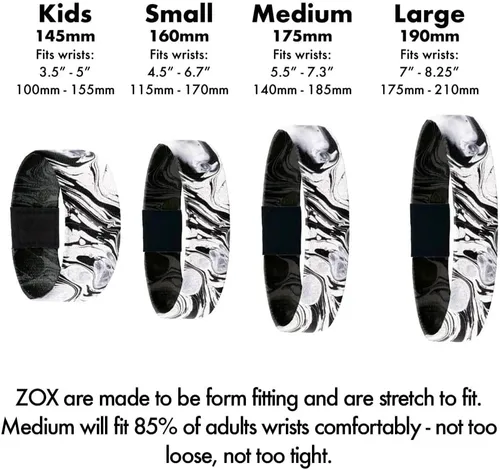 Miniatura 8 de ZOX Bracelets Stretchy Elastic Band with Motivational Affirmations and Beautiful Artwork, Great Gift for Men, Women, and Kids