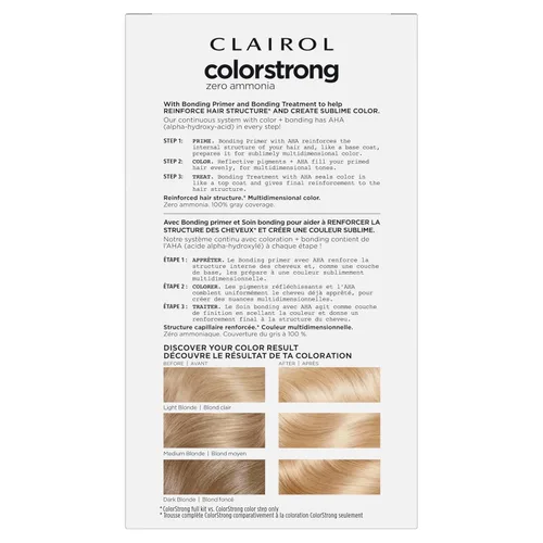 Miniatura 2 de Clairol ColorStrong - Tinte permanente para el cabello sin amoniaco, 10.0 rubio extra claro - Color de cabello Big Sur, paquete de 1 unidad