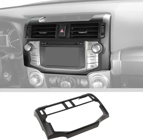 Voodonala Para 4Runner ABS Control Central Navigation Dashboard Instrumento Fascia Panel Cubierta Trim para 2010-2019 Toyota 4Runner Accesorios