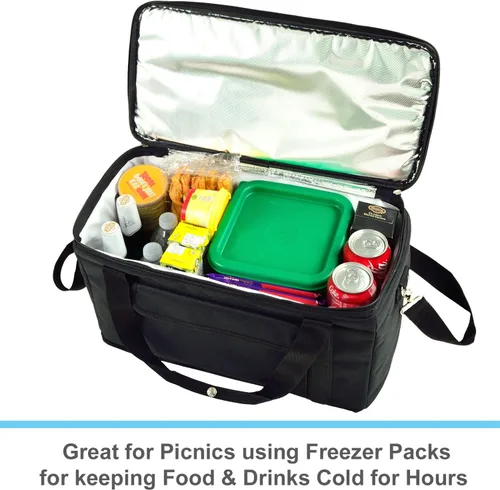 Miniatura 5 de Picnic at Ascot Enfriador semirrígido plegable a prueba de fugas con capacidad para 42 latas, diseñado y aprobado por calidad en los Estados Unidos