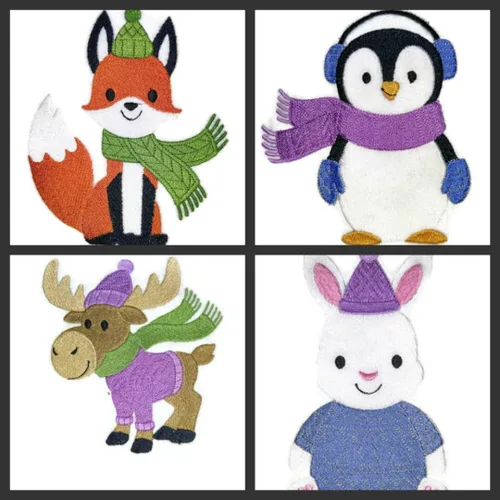 Miniatura 3 de Naturaleza tejida en hilos, Amazing Baby Animal Kingdom [Autumn Cozy Cuddlers - Zorros] [Personalizado y único] Parche bordado para planchar y coser