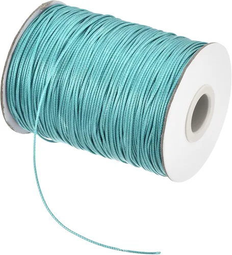 Miniatura 16 de MECCANIXITY Cordón encerado de poliéster encerado de 0.031 in, cuerda de cera de 175 yardas para hacer pulseras, collares, cuentas, joyería y Caqui