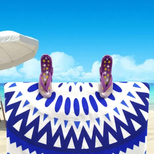 Miniatura 6 de Juego de 2 clips de toalla de playa para playa, piscina y sillas de crucero, pasadores de ropa de plástico, soportes para toallas de playa, clips