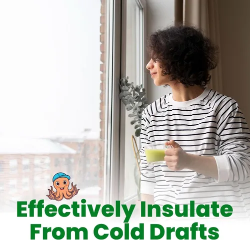 Miniatura 9 de ECOHomes Cinta de sellado para ventanas Cinta de sellado de clima de invierno para bloquear corrientes de aire frío a través de huecos de ventanas