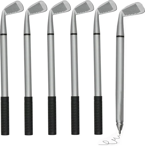 Maydahui 12 bolígrafos de golf, divertidos deportes, golf, club, accesorios, tinta de gel negra, para estudiantes, compañeros de trabajo, jefe,