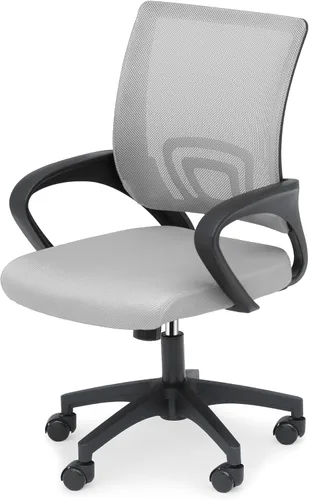 Miniatura 12 de Silla de oficina ergonómica, silla de escritorio de malla con soporte lumbar y asiento ancho (capacidad de 300 libras) altura ajustable, ruedas Negro