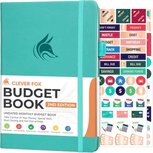 Miniatura 7 de Clever Fox Budget Book 2.0 - Planificador de presupuestos simple para principiantes - Cuaderno financiero con seguimiento de gastos de dinero, Negro