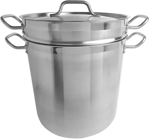 Miniatura 6 de TrueCraftware - Juego de 3 piezas de cocina de aluminio para pasta, de 12 cuartos de galón, olla multiusos para pasta con tapa de colador