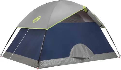 Miniatura 3 de Tienda de campaña Coleman Sundome con toldo contra lluvia, juego de tiendas para 2/3/4/6 personas, se monta en 10 minutos, refugio a prueba de clima