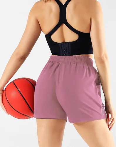 Miniatura 3 de NELEUS Pantalones cortos de correr ligeros para mujer, pantalones cortos atléticos de entrenamiento para yoga con bolsillo