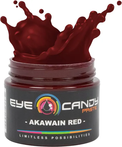 Eye Candy Pasta de pigmento de resina, color epoxi altamente pigmentado, 2 onzas, sólida no metálica, mezclable para tonos personalizados (rojo